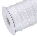 1.8mm White Braided Lift Shade Cord 55 Yards/Roll with 4x White Wood Pendant