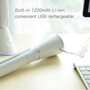 LED Table Lamp Press Control USB Rechargeable Dimmable Reading Light with A