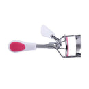Cosmetic Tool Fuchsia White Handle Tension Spring Eye Lash Eyelash Curler