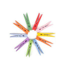 100 2.5cm Mini Wood Craft Wooden Pegs Photo Paper Clips Notes Message Folder