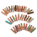 50x Colors Mini Wooden Craft Pegs Clothes Paper Photo Clothespin Clips 35mm