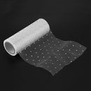 6 Inch x 10 Yards Sparkling Sequin Tulle Fabric Rolls Tulle Rolls Polka Dot
