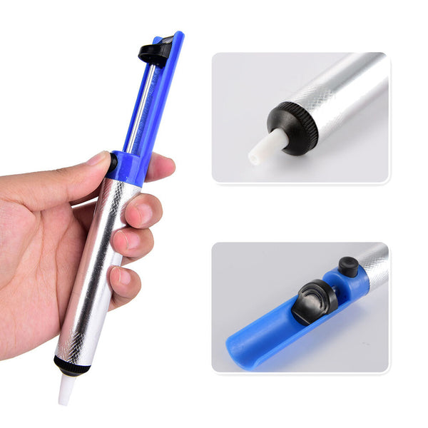 Aluminum Solder Sucker Desoldering Pump Irons Remove Remover Tool Tin Pen JR
