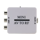 2Pc Rca Cvsb AV To RF Adapter 67.25Mhz 61.25Mhz Video Audio TV Signal