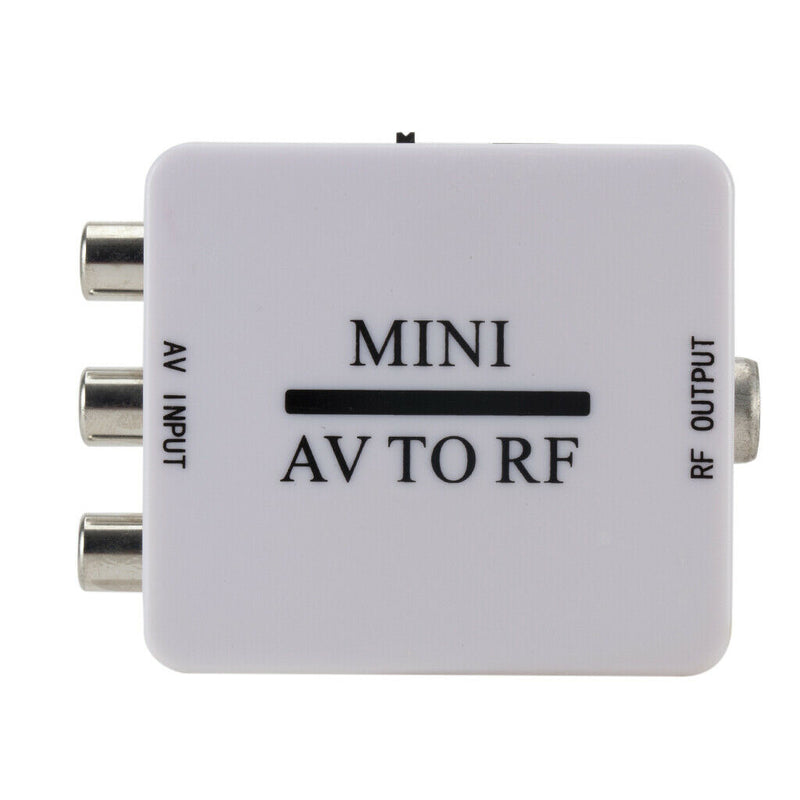 2Pc Rca Cvsb AV To RF Adapter 67.25Mhz 61.25Mhz Video Audio TV Signal