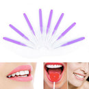 plastic toothpick soft 8pcs tooth cleaning flossing head interdental brush JR
