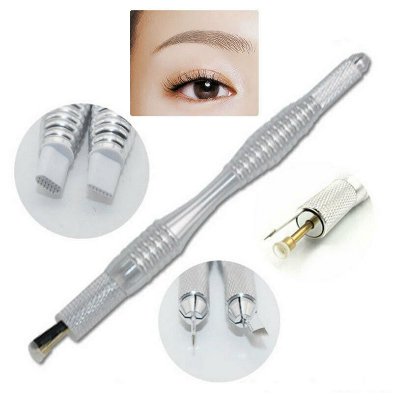 1x Manual Tattoo Pen Permanent Makeup Cosmetic Microblading Pen for Lip Eyebrow