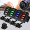 Blue LED Car Motorcycle Dual USB Ports Charger Power Supply 5V 4.2A