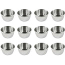 12Pcs Stainless Steel Container Food Storage Containers for Portion Control A9L3