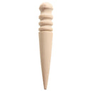 Wooden Leather Edge Slicker Stick Round Burnisher Tool For Leathercrafts
