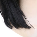 Short Bob Wigs Black Wig for Women with Bangs Straight Synthetic Wig Natural 3C