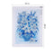 5D DIY Special Shaped Diamond Painting Blue Flowers Cross Stitch Embroidery