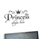Removable Princess Sleeps Wall Stickers Art PVC Decals Baby Girls Room Decor  JR