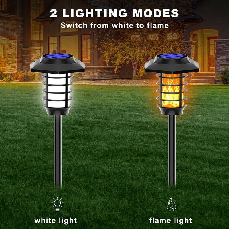 LED Solar Buried Light Waterproof Torch Spotlight Landscape Lighting (B)