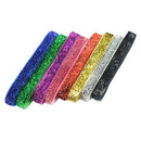 8 Colors 3/8 inch Wide 91cm Long Premium Glitter Velvet Sparkle Fabric Ribbon