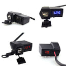 12V  Motorcycle Fixed bracket Socket  Splitter Dual USB Charger Power Adapter