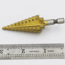 1Pcs Durable 4-22MM HSS Hex Titanium Coated Step Cone Drill Bit Power Tool M&E