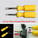 2Pcs/Set 3mm+2mm Car Wiring Connector Pin Release Extractor Puller Auto Ter