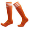 Anti-slip Sports Socks Stripe Men Basketball Calf Length Socks (Orange M) A