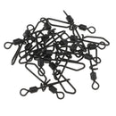 20pcs Fishing Swivels Lures Clip Connector Quick Change Swivels Hook Link
