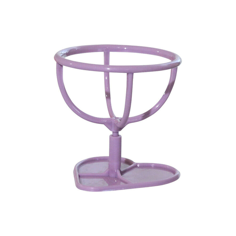Cosmetic Makeup Sponge Holder Makeup Puff Storage Drying Stand (Purple)