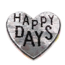 Balloon Love Heart Reversible Change Sequin Sew On Clothes Patch Diy T-Shirt  BX
