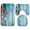 Beach Seashells Starfish Sand Bath Mat Holidays Summer Bathroom Carpet Rug  A6I9