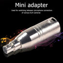Zinc Alloy Mini XLR 3pin Female to XLR 3pin Male Adapter Plug Socket Connector
