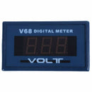 V68A Red LED 3 digits AC 0-500V Digital Voltage Meters Dark Blue
