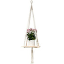 Macrame Shelf Plant Hanger Indoor Hanging Planter Basket Holder Home Decor