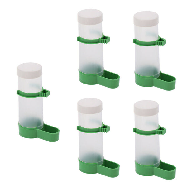 5pcs Plastic Bird Feeder Food Dispenser for Budgie Cockatiel Lovebirds