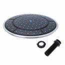 Round Shape Bathroom Top Shower Head Straight Screw Rainfall Showering Sprayer
