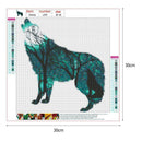 5D DIY Full Drill Diamond Painting Novelty Wolf Cross Stitch Embroidery Kit