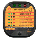 Electric Socket Testers Power Outlet Safety Leakage Voltage Detector (EU) A