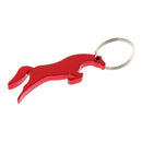 Aluminum Horse Simple Bottle Opener Key Ring Keychain Bag Pendent Red