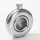 5oz Round Hip Flask Portable Stainless Steel Liquor Whiskey Wine Alcohol Cap