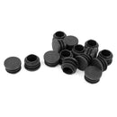 15 Pcs 22mm Diameter Blanking End Caps Covers Tube Insert Black V8V7