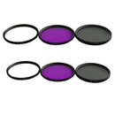 58mm+62mm UV+CPL+FLD 6 in 1 Lens Filter Set for DSLR Digital SLR Cameras