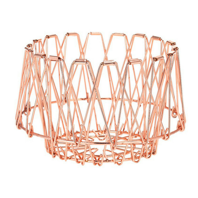 3pcs Hollow Wire Fruit Snacks Baskets Vegetables Container Home Decoration