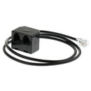 Telephone Cord RJ9 4P4C Male to RJ9 Female Plug Jack Adapter Cable 25cm