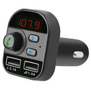 805E Bluetooth 5.0 FM Transmitter Handsfree Car Kit MP3 Player Dual USB Charger