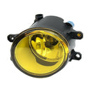 2Pcs Left+Right Fog Light Lamp Yellow Lens Car Front Bumper Fog Light H11 B