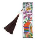 DIY Special Shaped Diamond Painting House Leather Bookmark Tassel Marker A