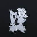 Zither Small Angel DIY Metal Embroidery Craft Stencil Scrapbook Cutting Die