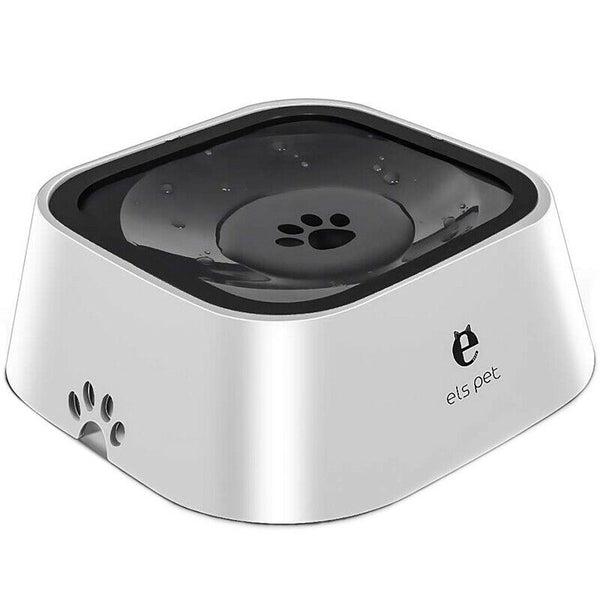 e els pet Dog Bowl Dog Water Bowl No-Spill Pet Water Bowl Slow Water Feeder I9J2