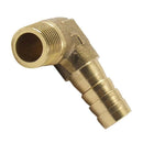 8mm Hose x 3/8" Male Thread 90 Degree Brass Elbow Barb Coupler Connector P8Z8