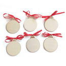 6pcs Wooden Christmas Pendent Xmas Tree Hanging Ornaments Decor (JM01695) A