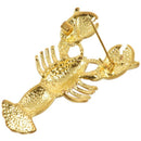 Cute Red Crystal Women Brooches Rhinestone Lobster Brooch Pin (Color: Red)