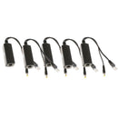 5x Active 12V PoE Power Over Ethernet Splitter Adapter IEEE 802.3af 100Mbps