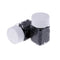 500Pcs 4mm silicone lined micro rings links beads for human hair extensions BX